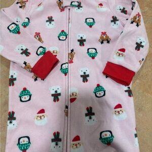 Festive Pink Holiday Onesie
